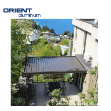 Awning garden canopy waterproof gazebo motorized metal 4x3 outdoor louvered kits roof system